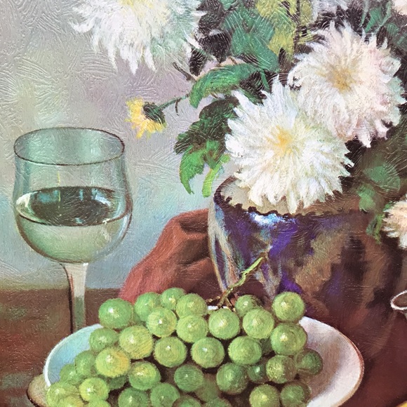 HENK BOS Vintage Floral Still Life Lithograph Print Studies In Oil Signed - Picture 2 of 7